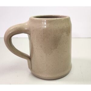 Vintage Stoneware Pottery Beige German Mug Made in USA Classic Primitive
